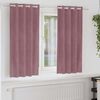 vidaXL Blendingsgardiner 2 pcs Mørk rosa 140 x 175 cm Fløyel