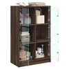 vidaXL Highboard med dører brun eik 68x37x109 cm konstruert tre