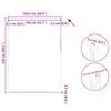 vidaXL Rullegardin m&oslash;rklegging 144,4x230 cm Stoffbredde 140 cm offwhite