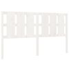 vidaXL Sengegavl hvit 165,5x4x100 cm heltre furu