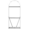 vidaXL Vedholder lysegrå 80x45x190 cm galvanisert stål