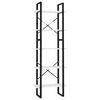 vidaXL Bokhylle 5 niv&aring;er hvit 60x30x175 cm konstruert tre