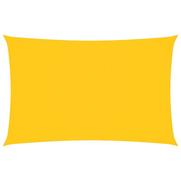 vidaXL Solseil oxfordstoff rektangulær 2x5 m gul