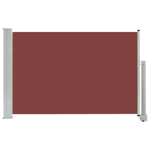 vidaXL Uttrekkbar sidemarkise 60x300 cm brun