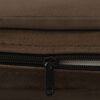 vidaXL Hundesofa brun 67x47x36 cm plysj