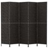 vidaXL Romdeler 5 paneler svart 205x180 cm vannhyasint