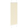 vidaXL pliss&eacute;gardin krem 50x100 cm Stoff Bredde 49,4 cm Polyester