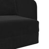 vidaXL Sammenleggbar Sofa seng Svart 65 x 80 x 83 cm Fl&oslash;yel