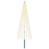 vidaXL Juletrebelysning med spyd og flaggstang 250 cm 500 LED-lys
