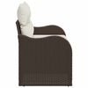 vidaXL Hagemøbelsofa Brun 121 x 62 x 69cm polyrotting