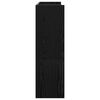 vidaXL Skohylle svart 80x25x81 cm konstruert tre