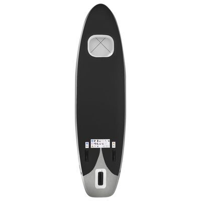 vidaXL Oppblåsbart padlebrettsett svart 330x76x10 cm