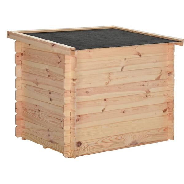 vidaXL Hundehus 102,5x88x84 cm heltre furu 14 mm