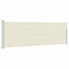 vidaXL Uttrekkbar sidemarkise 100x314 cm kremhvit