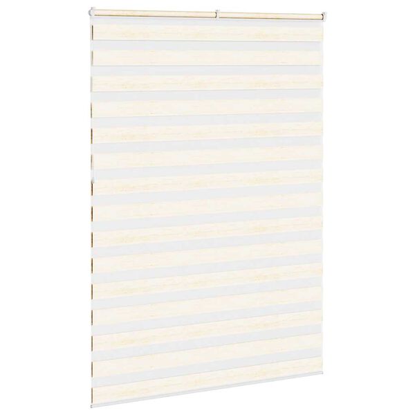 vidaXL Sebragardin marmor beige stoff bredde 150,9 cm polyester