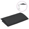 vidaXL Erstatningsstoff for hengeparasoll svart 350 cm