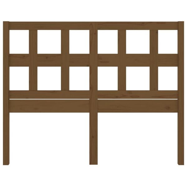 vidaXL Sengegavl honningbrun 205,5x4x100 cm heltre furu