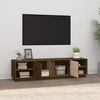 vidaXL TV-benk honningbrun 156x40x40 cm heltre furu