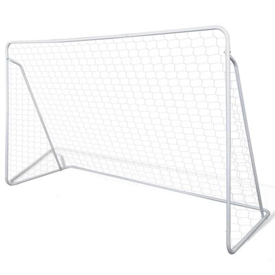 Fotballmål med nett 240 x 90 x 150 cm høykvalitets stål