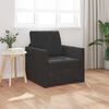 vidaXL Sammenleggbar Sofa seng Svart 74 x 77 x 81 cm Fl&oslash;yel
