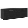 vidaXL Veggskap 100 x 36.5 x 35 cm Konstruert tre Svart eik