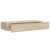 vidaXL Veggmontert skuffehylle eik 60x23,5x10 cm MDF