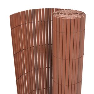 vidaXL Hage Hegning Brun 150 x 500 cm PVC