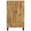 vidaXL Highboard med skuff 60x33x100 cm heltre mango og jern