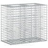 vidaXL Gabion hevet seng s&oslash;lv 90 x 50 x 80 cm Galvanisert St&aring;l