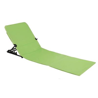HI Sammenleggbar strandmatte med ryggstøtte PVC grønn