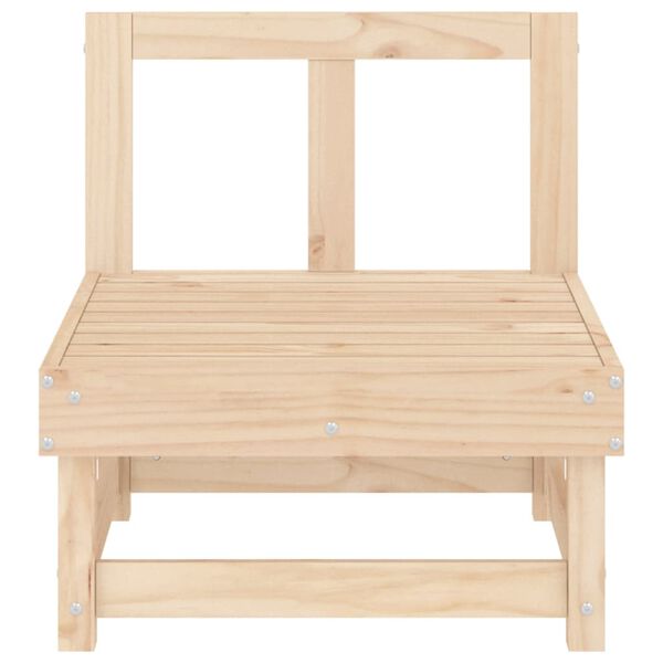 vidaXL Midtsofa for hage heltre furu