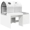 vidaXL Seng med tunnel 4 pcs Artisian Eik og Hvit Konstruert tre