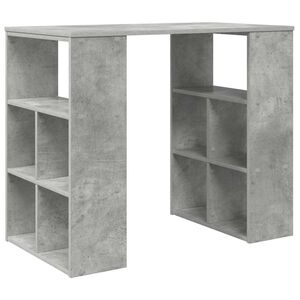 vidaXL Skrivebord Betonggr&aring; Konstruert tre 90 x 50 x 75 cm