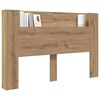 vidaXL Hodegavl Artisan Eik 160 x 17 x 104,5 cm Konstruert tre