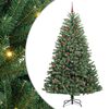 vidaXL Kunstig sammensatt juletre Gr&oslash;nn 210 cm PVC og metall