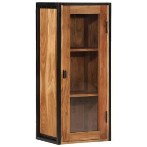 vidaXL Veggskap for baderom 40x30x90 cm heltre akasie og jern