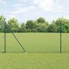 vidaXL Gjerdep&aring;le gr&oslash;nn 25 x 1,5 m (13 mm netting) St&aring;l
