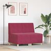 vidaXL Modul Sofa Enhet Armfri 2 pcs Vinrød 55 x 74 x 82 cm Fløyel