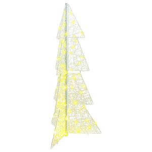 vidaXL Juletre 100 LED-lys Varmhvit 120 cm Akryl