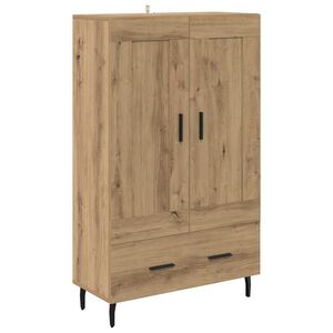 vidaXL H&oslash;yskap med skuff Artisan Eik 69,5 x 31 x 115 cm Konstruert tre