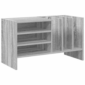vidaXL Plateskap Gr&aring; Sonoma 78,5 x 35 x 45 cm Konstruert tre
