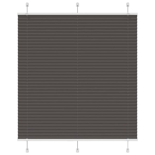 vidaXL pliss&eacute;gardin sort 120x100 cm Stoff Bredde 119,4 cm Polyester