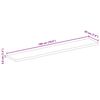 vidaXL Bordplate naturlig kant 180x20x3,8 cm heltre mango
