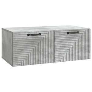 vidaXL Vegghengt TV skap Betonggr&aring; 78,5 x 41 x 30 cm Konstruert tre