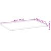 vidaXL Bordplate ubehandlet 80x50x2 cm heltre akasie