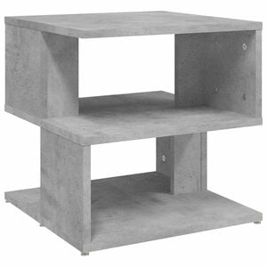vidaXL Sidebord betonggr&aring; 40x40x40 cm konstruert tre