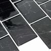 vidaXL Subway-flis 20 pcs Svart marmor 30,5 x 30,5 cm