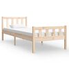 vidaXL Sengeramme heltre furu 90x190 cm Single