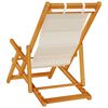 vidaXL Strandstol 2 pcs Brun 61.5 x 123 x 82cm Massivt akasietre