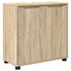 vidaXL Bad vaskeskap med d&oslash;r Sonoma eik 60 x 30 x 60 cm Konstruert tre